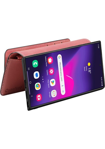 Samsung Galaxy S24 Ultra Fermuarlı Cep Pu Deri Standlı Telefon Kapağı (Yurt Dışından) modelleri