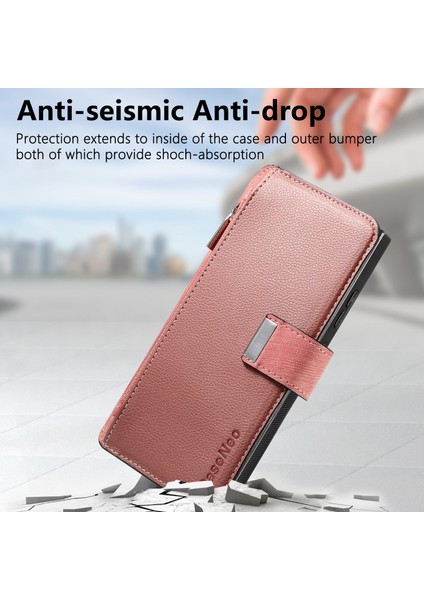 Samsung Galaxy S24 Ultra Fermuarlı Cep Pu Deri Standlı Telefon Kapağı (Yurt Dışından) indirimleri