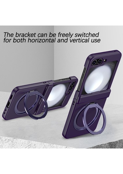 Samsung Galaxy Z Flip5 5g Döner Manyetik Kickstand Pc + Tpu Telefon Kapağı (Yurt Dışından) fiyatları