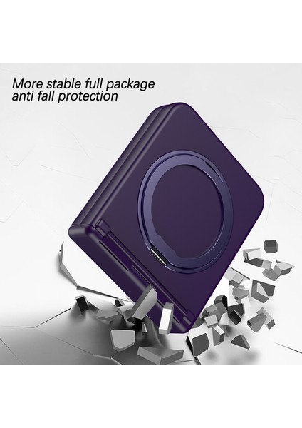 Samsung Galaxy Z Flip5 5g Döner Manyetik Kickstand Pc + Tpu Telefon Kapağı (Yurt Dışından) modelleri