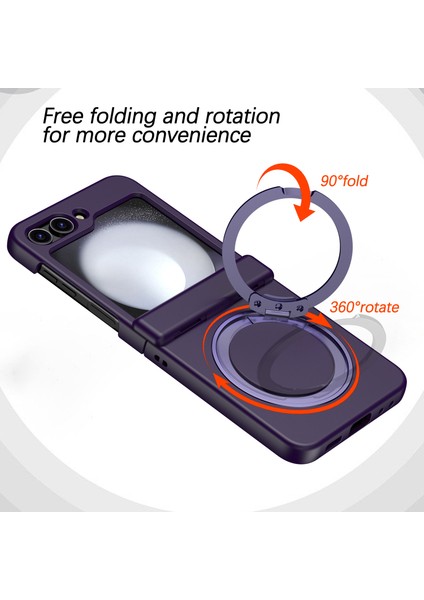 Samsung Galaxy Z Flip5 5g Döner Manyetik Kickstand Pc + Tpu Telefon Kapağı (Yurt Dışından) indirimleri