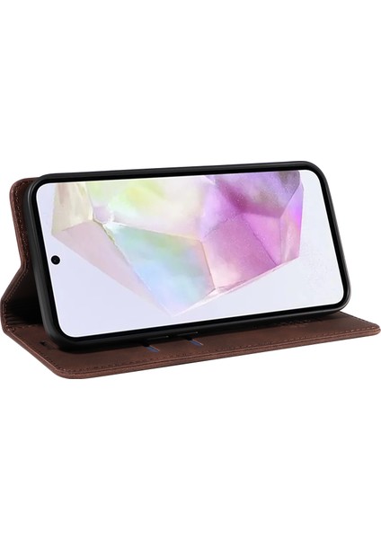 Samsung Galaxy M35 5g Deri Cüzdan Telefon Kılıfı (Yurt Dışından)