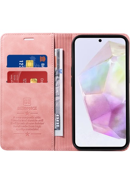 Samsung Galaxy M35 5g Deri Cüzdan Telefon Kılıfı (Yurt Dışından) fiyatları