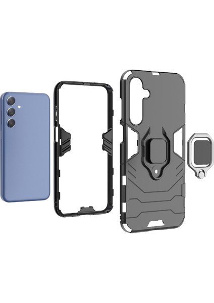 Samsung Galaxy M35 5g Halka Kickstand Pc+Tpu Koruyucu Telefon Kılıfı (Yurt Dışından) fiyatları