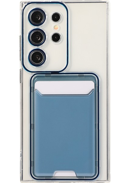 Samsung Galaxy S23 Ultra Tpu Şeffaf Telefon Kılıfı Kart Tutuculu (Yurt Dışından)
