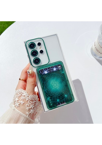 Samsung Galaxy S23 Ultra Tpu Şeffaf Telefon Kılıfı Kart Tutuculu (Yurt Dışından)