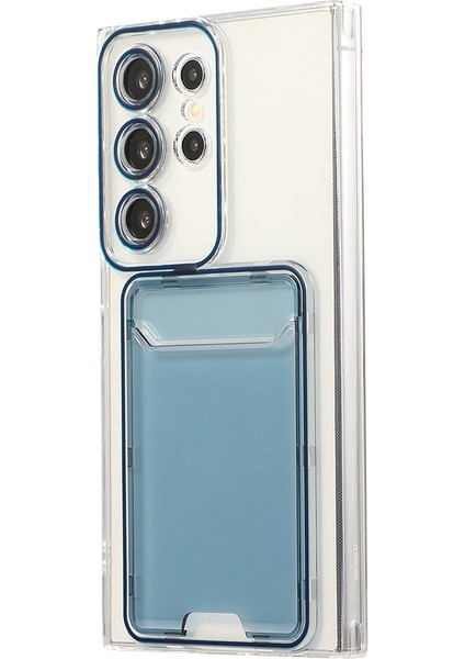 Samsung Galaxy S23 Ultra Tpu Şeffaf Telefon Kılıfı Kart Tutuculu (Yurt Dışından)