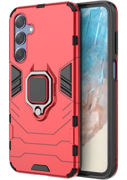 Samsung Galaxy M35 5g Halka Kickstand Pc+Tpu Koruyucu Telefon Kılıfı (Yurt Dışından)