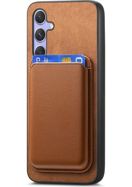 Samsung Galaxy A54 5g Manyetik Kart Sahibinin Pu Deri+Tpu Telefon Kılıfı (Yurt Dışından)