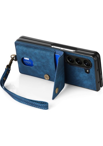 Samsung Galaxy Z Fold6 5g Kickstand Kart Çantası Deri + Askılı Pc Telefon Kapağı (Yurt Dışından) fiyatları