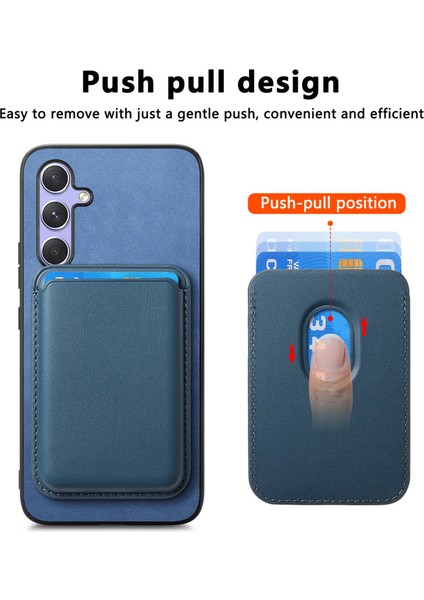 Samsung Galaxy A54 5g Manyetik Kart Sahibinin Pu Deri+Tpu Telefon Kılıfı (Yurt Dışından)