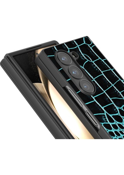 Samsung Galaxy Z Fold6 5g Timsah Dokulu Hakiki Inek Derisi+Pc Telefon Kapağı (Yurt Dışından) modelleri