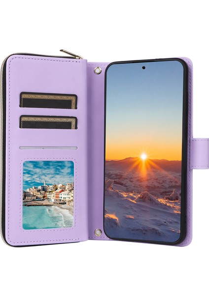 Samsung Galaxy S24 Fe Fermuar Cüzdan Eşkenar Dörtgen Pu Deri Telefon Kapağı (Yurt Dışından) fiyatları
