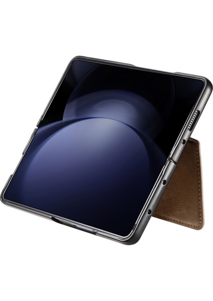 Samsung Galaxy Z Fold6 5g Deri Manyetik Çıkarılabilir Cüzdan Telefon Kapağı (Yurt Dışından)
