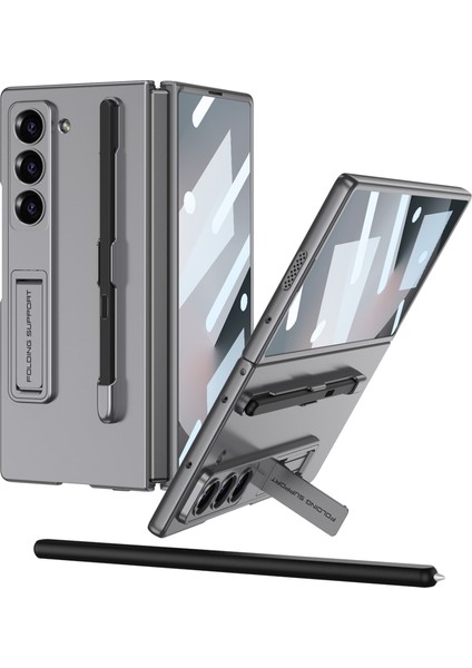 Samsung Galaxy Z Fold6 5g Kickstand Ultra Ince Pc Telefon Kapağı (Yurt Dışından)