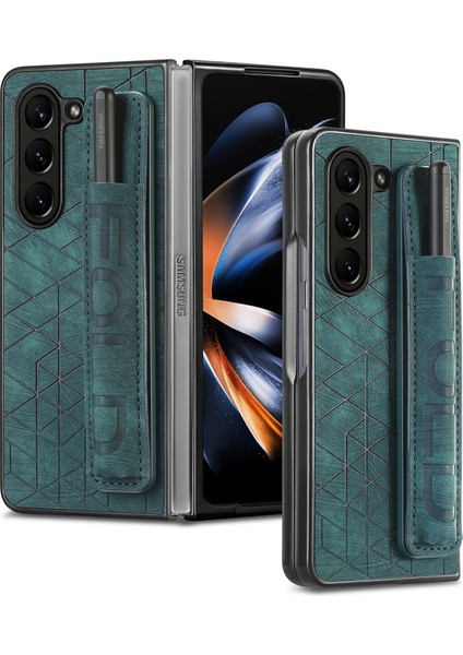 Samsung Galaxy Z Fold6 5g Bilek Bandı Deri + Pc Kapağı (Yurt Dışından)