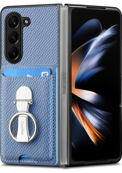 Samsung Galaxy Z Fold6 5g Kart Yuvası Karbon Fiber Doku Deri + Pc Telefon Kapağı (Yurt Dışından) fiyatları