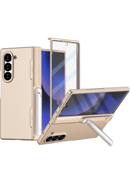 Samsung Galaxy Z Fold6 5g Kauçuk Sert Pc Kickstand Telefon Kapağı (Yurt Dışından)