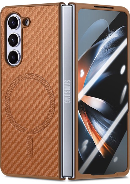 Samsung Galaxy Z Fold6 5g Manyetik Karbon Fiber Doku Deri + Pc Kapağı (Yurt Dışından) fiyatları