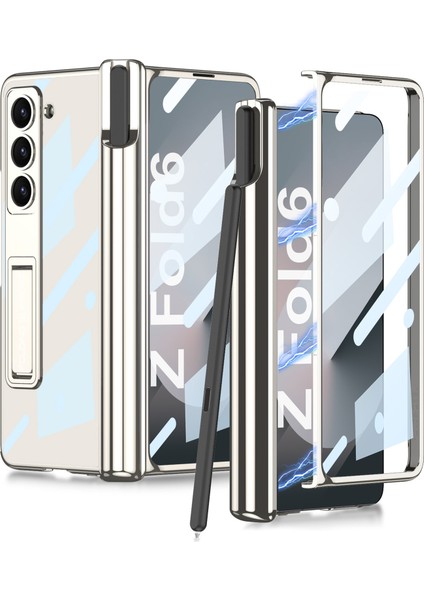Samsung Galaxy Z Fold6 5g Kalem Yuvası Kickstand Pc Telefon Kapağı (Yurt Dışından)