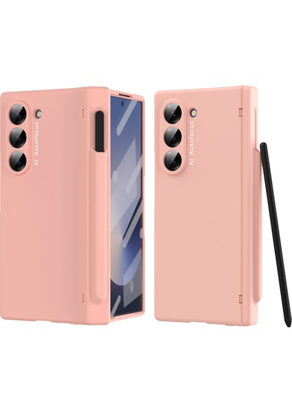 Samsung Galaxy Z Fold6 5g Pu Deri+Pc Koruyucu Telefon Kılıfı (Yurt Dışından)