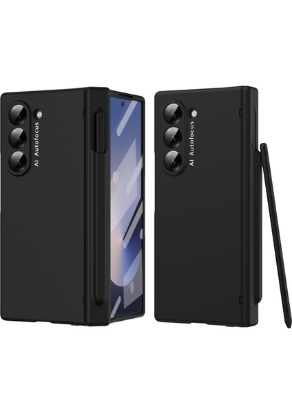 Samsung Galaxy Z Fold6 5g Pu Deri+Pc Koruyucu Telefon Kılıfı (Yurt Dışından)