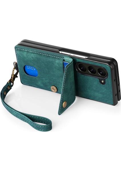 Samsung Galaxy Z Fold6 5g Kickstand Kart Çantası Deri + Askılı Pc Telefon Kapağı (Yurt Dışından) fiyatları
