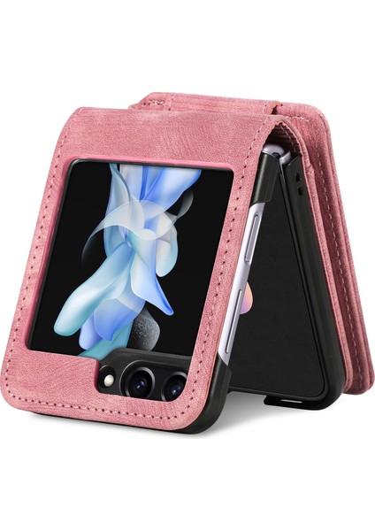 Samsung Galaxy Z Flip6 5g Kickstand Retro Deri Telefon Kılıfı (Yurt Dışından) fırsatları
