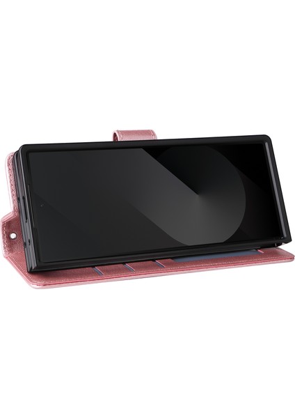 Samsung Galaxy Z Fold6 5g Deri Cüzdan Kart Yuvaları Telefon Kapağı (Yurt Dışından)