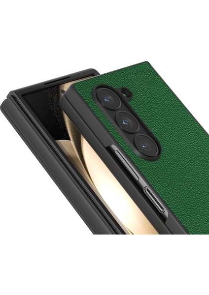 Samsung Galaxy Z Fold6 5g Litchi Doku Kaymaz Telefon Kapağı (Yurt Dışından) modelleri