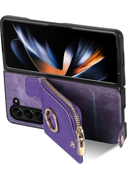 Samsung Galaxy Z Fold6 5g Fermuarlı Cep Halka Tutucu Deri + Pc Telefon Kapağı (Yurt Dışından) fırsatları