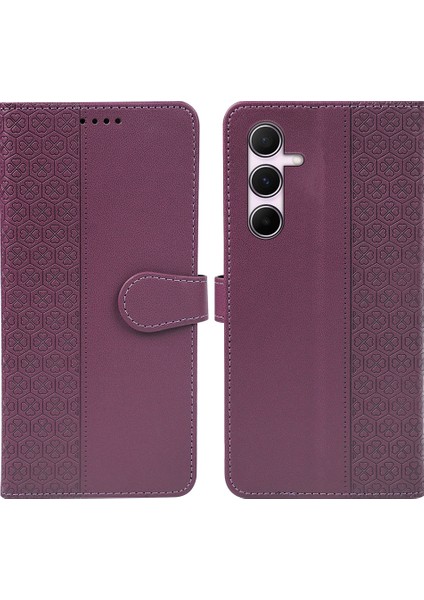 Samsung Galaxy S24 Fe Manyetik Toka Deri Telefon Kılıfı (Yurt Dışından)