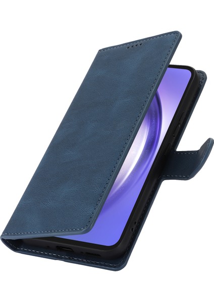 Samsung Galaxy S24 Fe Pu Deri Telefon Kılıfı ve Cüzdan Standı Görünümü (Yurt Dışından)
