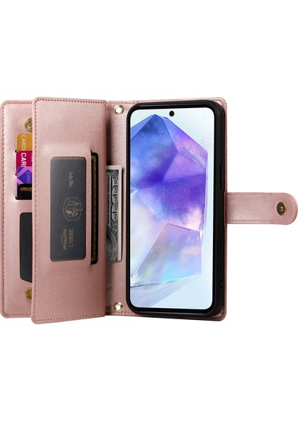 Samsung Galaxy A55 5g Fermuarlı Cepli Deri Kılıf (Yurt Dışından) fiyatları