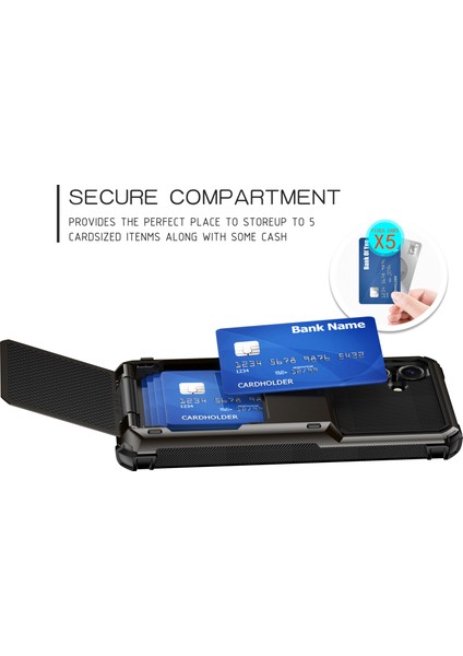 Samsung Galaxy S24 Fe Pc+Tpu Çift Katmanlı Arka Telefon Kapağı Kart Tutuculu (Yurt Dışından) indirimleri