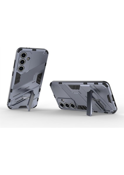 Samsung Galaxy S24 Fe Kickstand Hibrit Sert Pc Yumuşak Tpu Telefon Kapağı (Yurt Dışından)