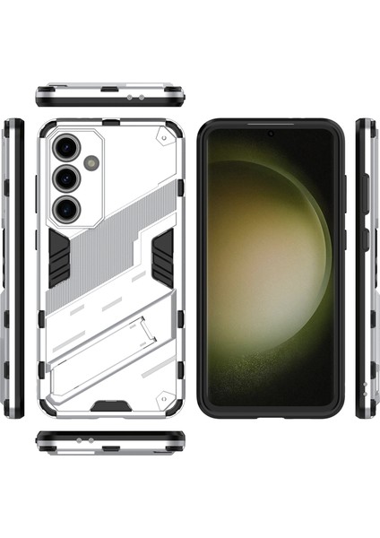 Samsung Galaxy S24 Fe Kickstand Hibrit Sert Pc Yumuşak Tpu Telefon Kapağı (Yurt Dışından) indirimleri