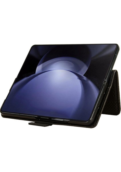 Samsung Galaxy Z Fold6 5g Vintage Pu Deri Cüzdan Standı Darbeye Dayanıklı Kapak (Yurt Dışından)