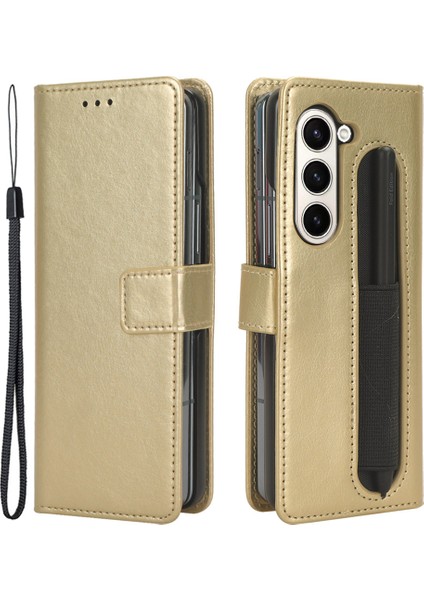 Samsung Galaxy Z Fold6 5g Crazy Horse Dokulu Deri Kılıf (Yurt Dışından)