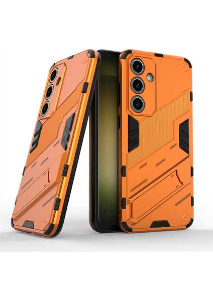 Samsung Galaxy S24 Fe Kickstand Hibrit Sert Pc Yumuşak Tpu Telefon Kapağı (Yurt Dışından)