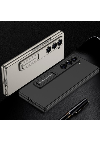 Samsung Galaxy Z Fold6 5g Kickstand Ultra Ince Pc Telefon Kapağı (Yurt Dışından)