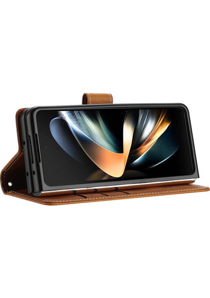 Samsung Galaxy Z Fold6 5g Standlı Cüzdan Folyo Pu Deri Telefon Kılıfı (Yurt Dışından) fiyatları
