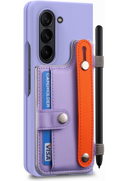 Samsung Galaxy Z Fold6 5g Bileklik Kickstand Deri + Pc Telefon Kapağı (Yurt Dışından) fiyatları