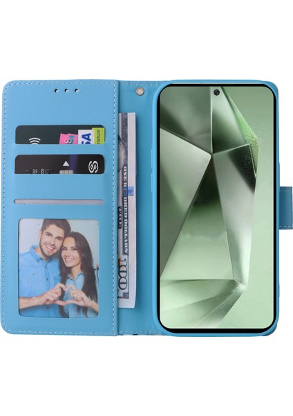 Samsung Galaxy S24 Fe Lake Mermer Desenli Deri Telefon Kılıfı (Yurt Dışından) fiyatları