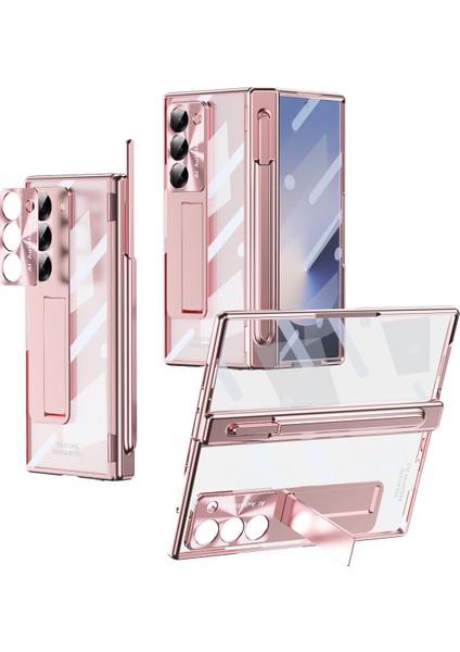 Samsung Galaxy Z Fold6 5g Stylus Yuvası Menteşe Kickstand Pc Kapağı (Yurt Dışından)
