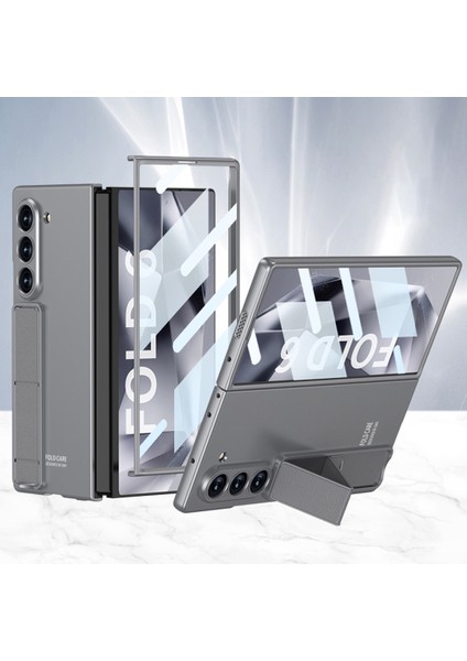Samsung Galaxy Z Fold6 5g Darbeye Dayanıklı Sert Pc Kickstand Telefon Kapağı (Yurt Dışından)