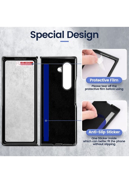 Samsung Galaxy Z Fold6 5g Eşkenar Dörtgen Izgara Telefon Kapağı (Yurt Dışından)