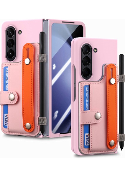Samsung Galaxy Z Fold6 5g Bileklik Kickstand Deri + Pc Telefon Kapağı (Yurt Dışından) fırsatları