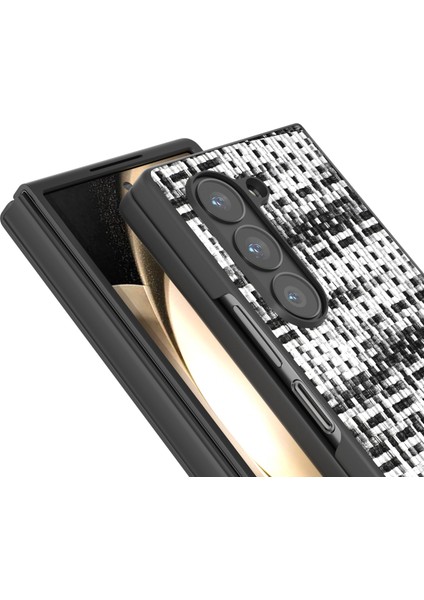 Samsung Galaxy Z Fold6 5g Ekose Dokulu Pu Deri + Pc Telefon Kapağı (Yurt Dışından) modelleri