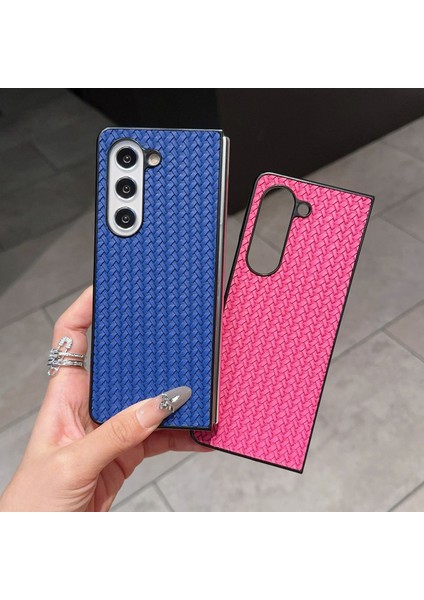 Samsung Galaxy Z Fold6 5g Dokuma Doku Pu Deri Kaplamalı Pc Telefon Kapağı (Yurt Dışından) modelleri